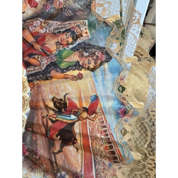 Vintage Spanish Lace Hand Fan - Picture 5 of 12